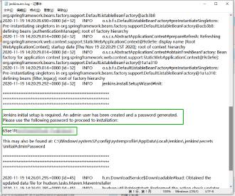 jenkins找不到初始密码文件 - 通过日志方法查看密码预览图